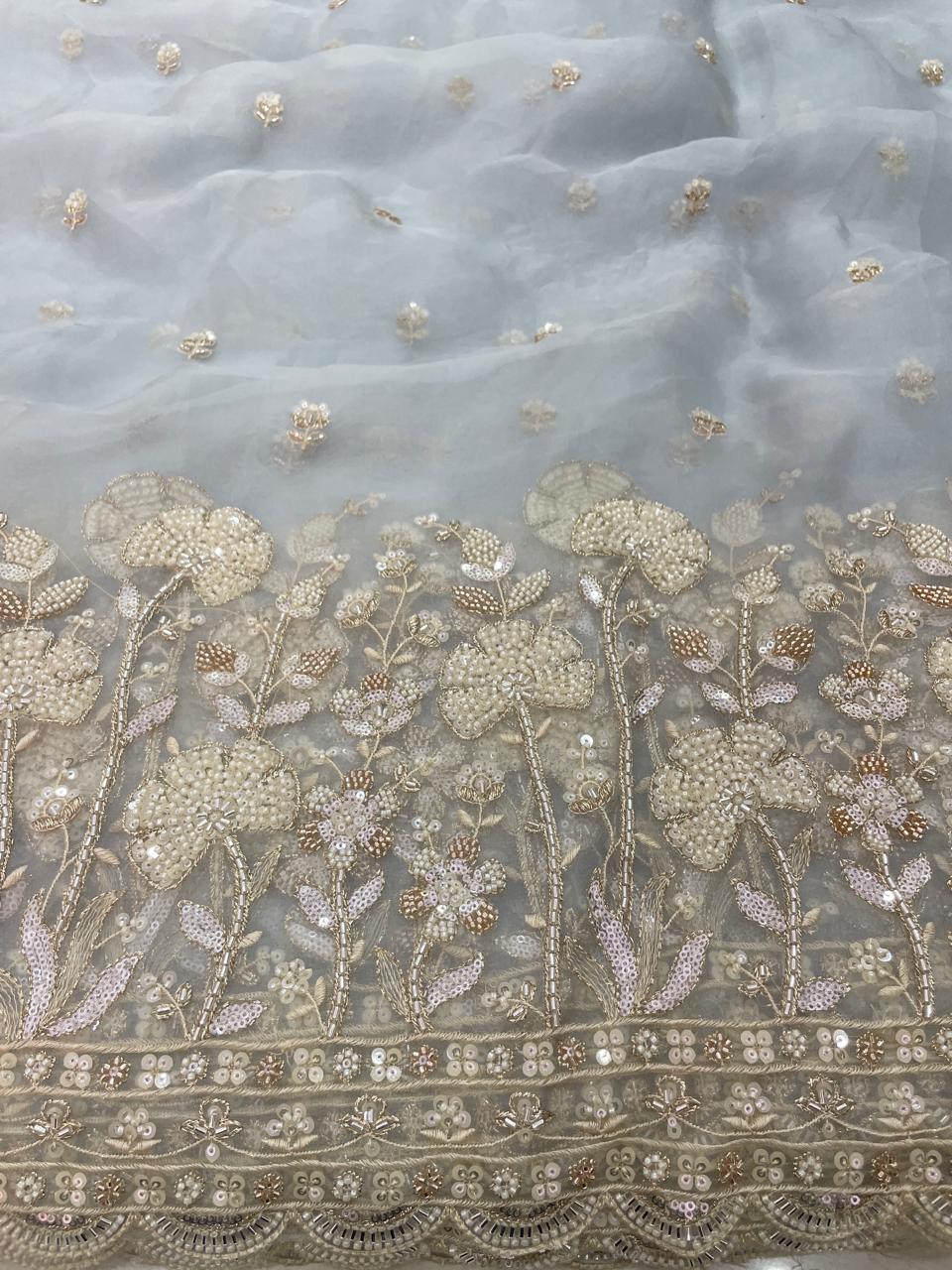 Organza Embroidery [Color Available]