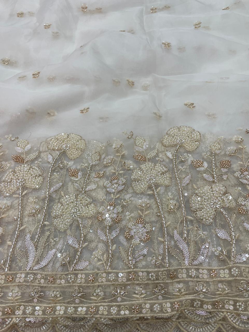 Organza Embroidery [Color Available]