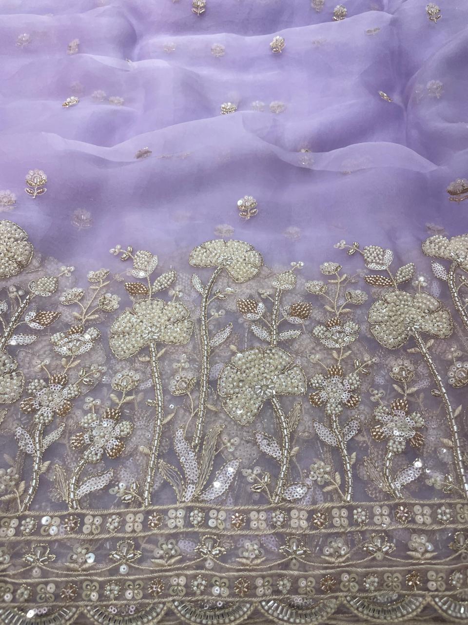 Organza Embroidery [Color Available]