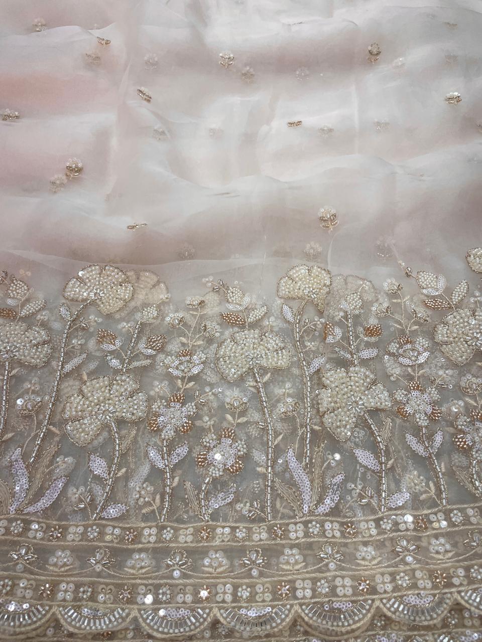 Organza Embroidery [Color Available]