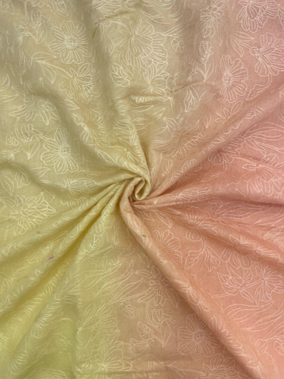 Chanderi Shaded Embroidery