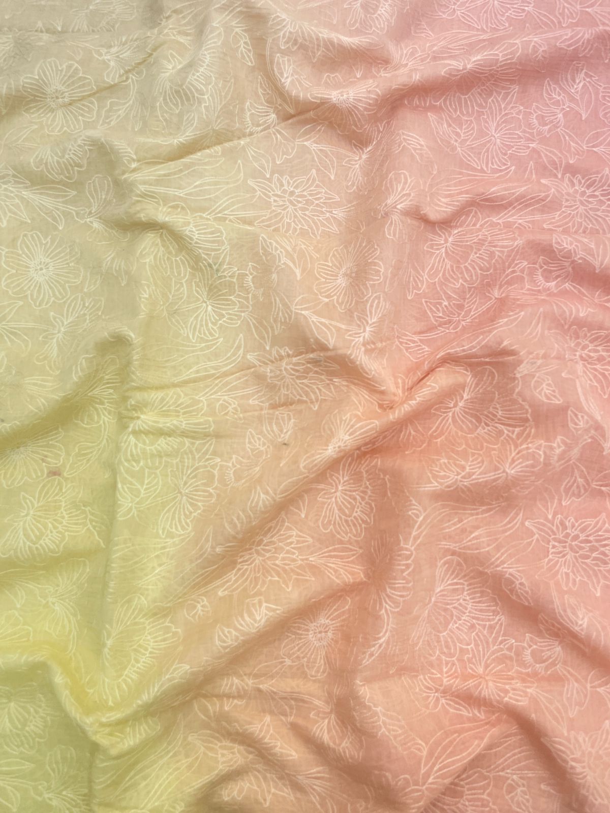 Chanderi Shaded Embroidery