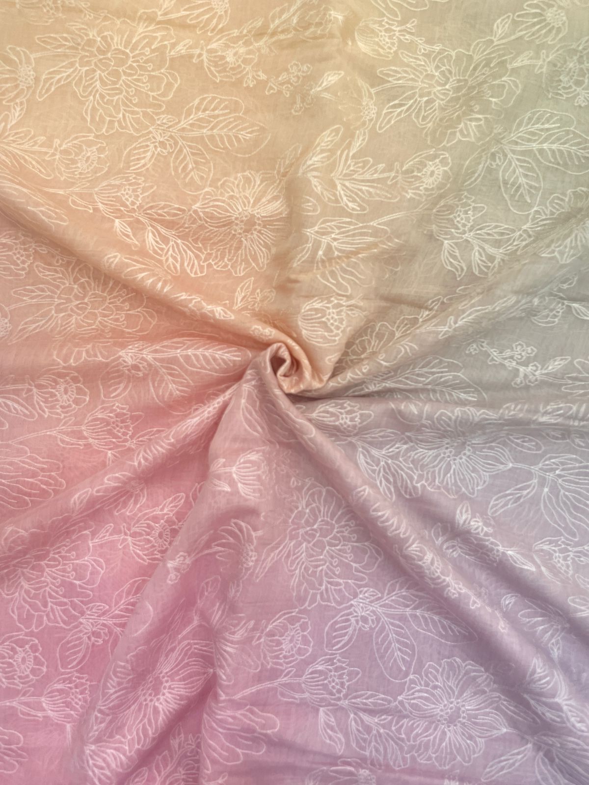 Chanderi Shaded Embroidery