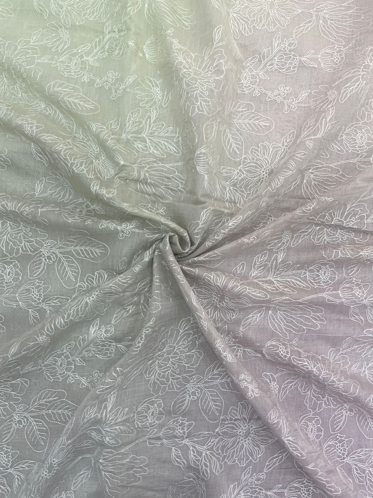 Chanderi Shaded Embroidery