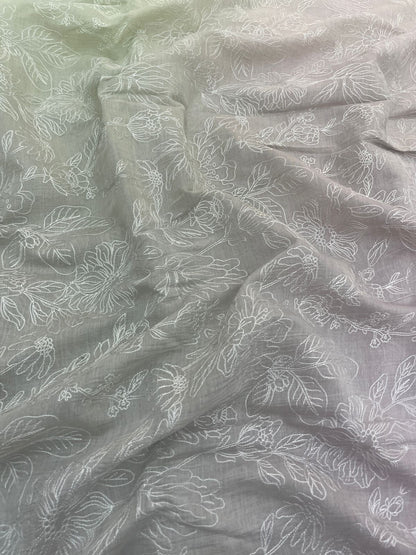 Chanderi Shaded Embroidery