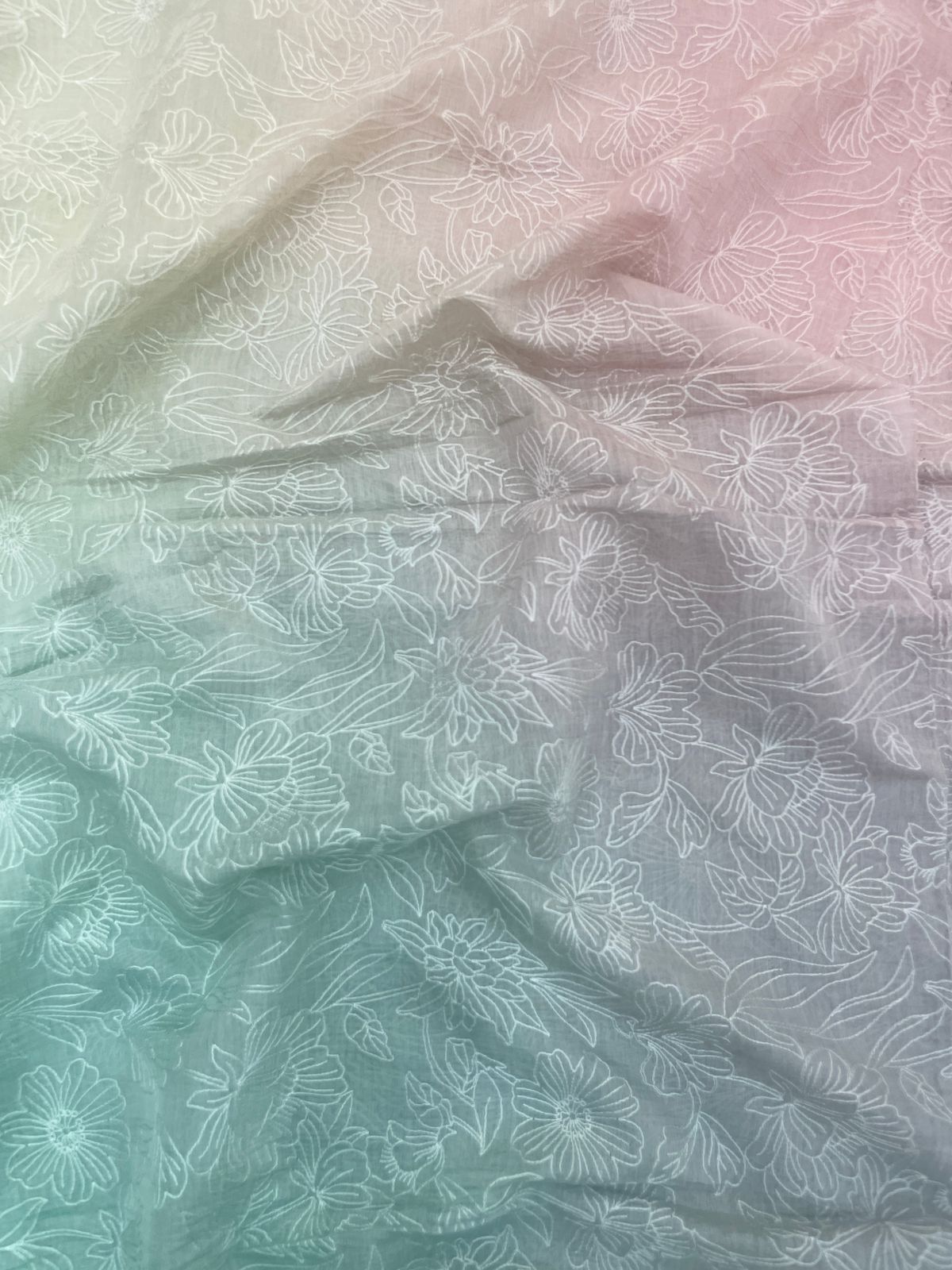 Chanderi Shaded Embroidery