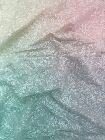 Chanderi Shaded Embroidery