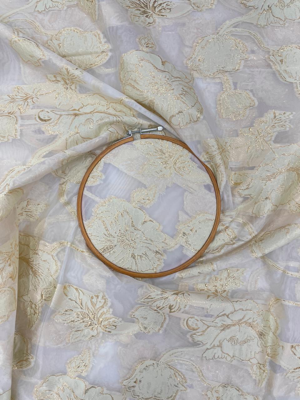 Organza Zari Work