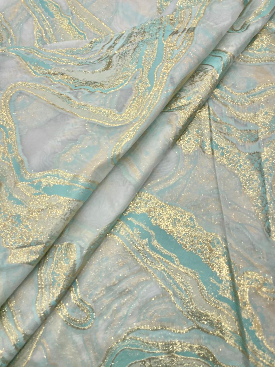Organza Zari Work