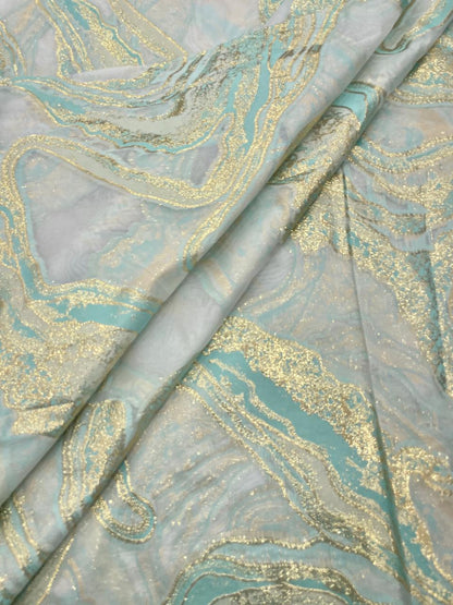 Organza Zari Work