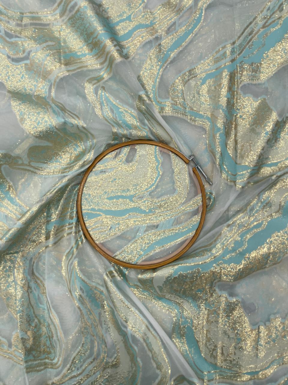 Organza Zari Work