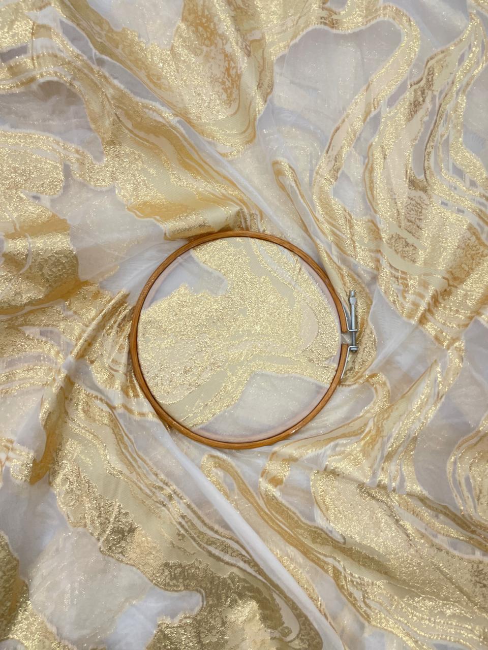 Organza Zari Work