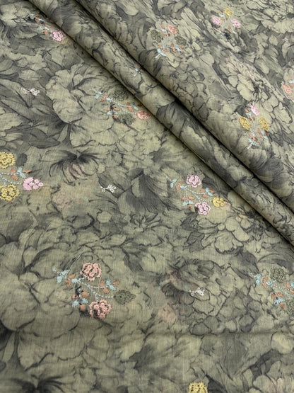 Chanderi Print Embroidery