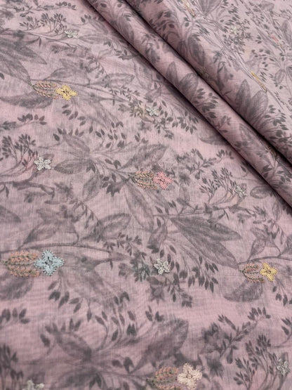Chanderi Print Embroidery