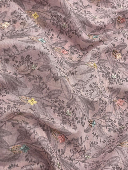 Chanderi Print Embroidery