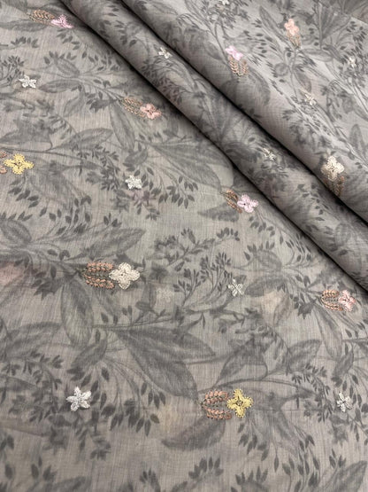 Chanderi Print Embroidery