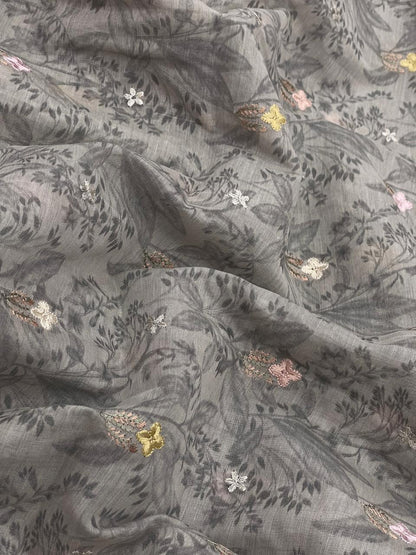 Chanderi Print Embroidery