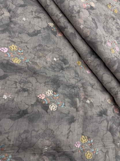 Chanderi Print Embroidery