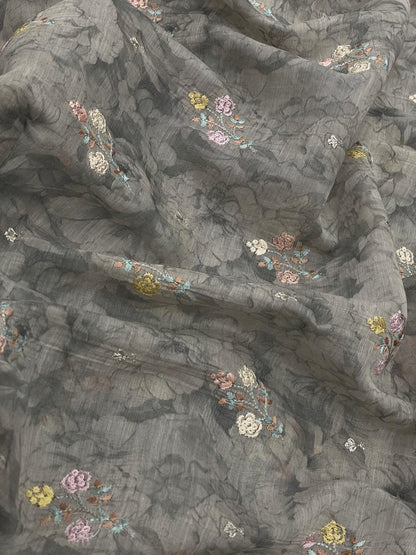 Chanderi Print Embroidery
