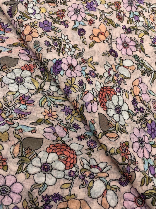 Chanderi Embroidery Position Print