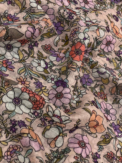 Chanderi Embroidery Position Print
