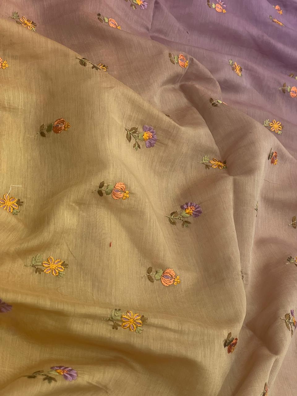 Chanderi Embroidery 4D Shaded