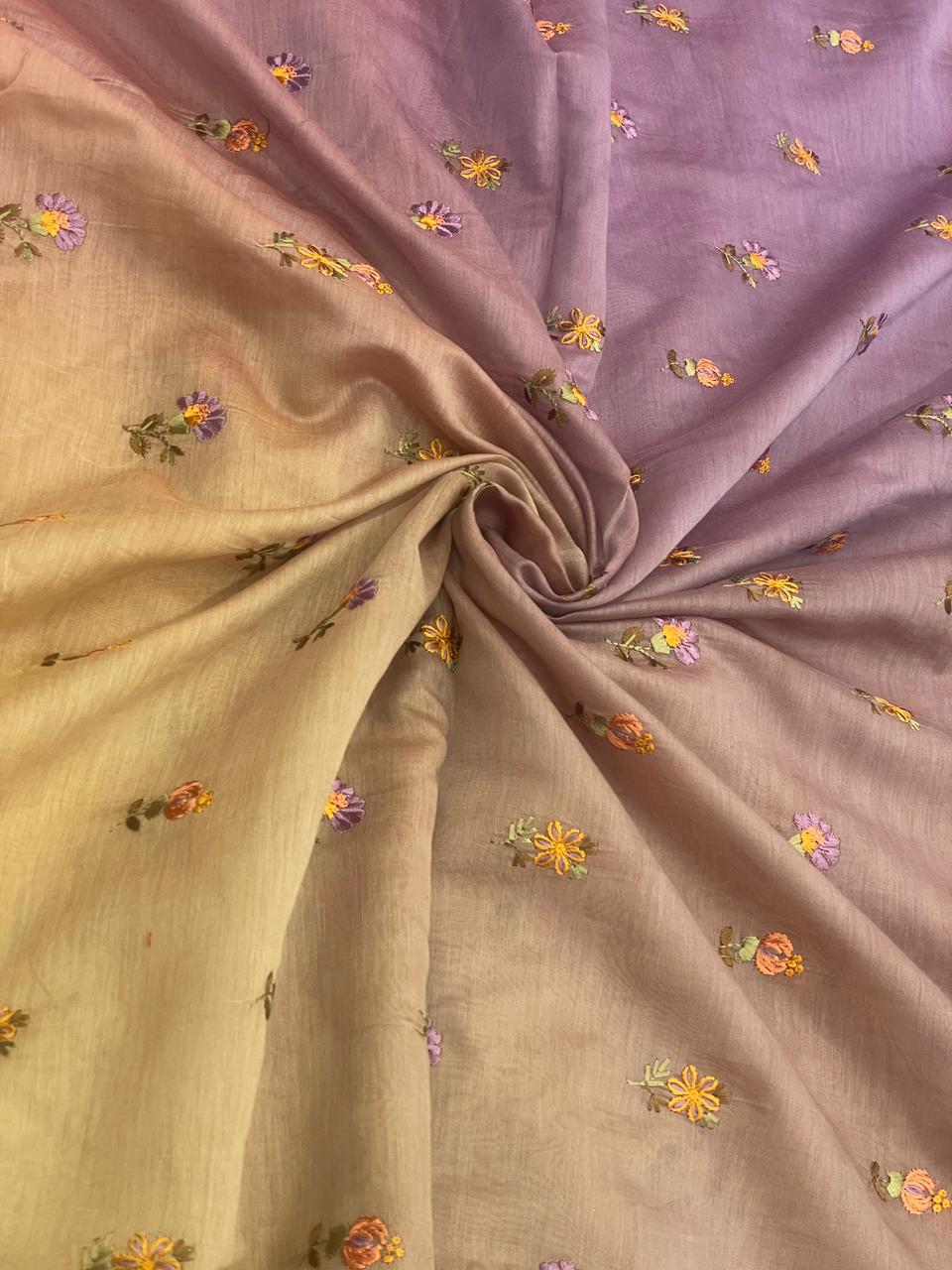 Chanderi Embroidery 4D Shaded