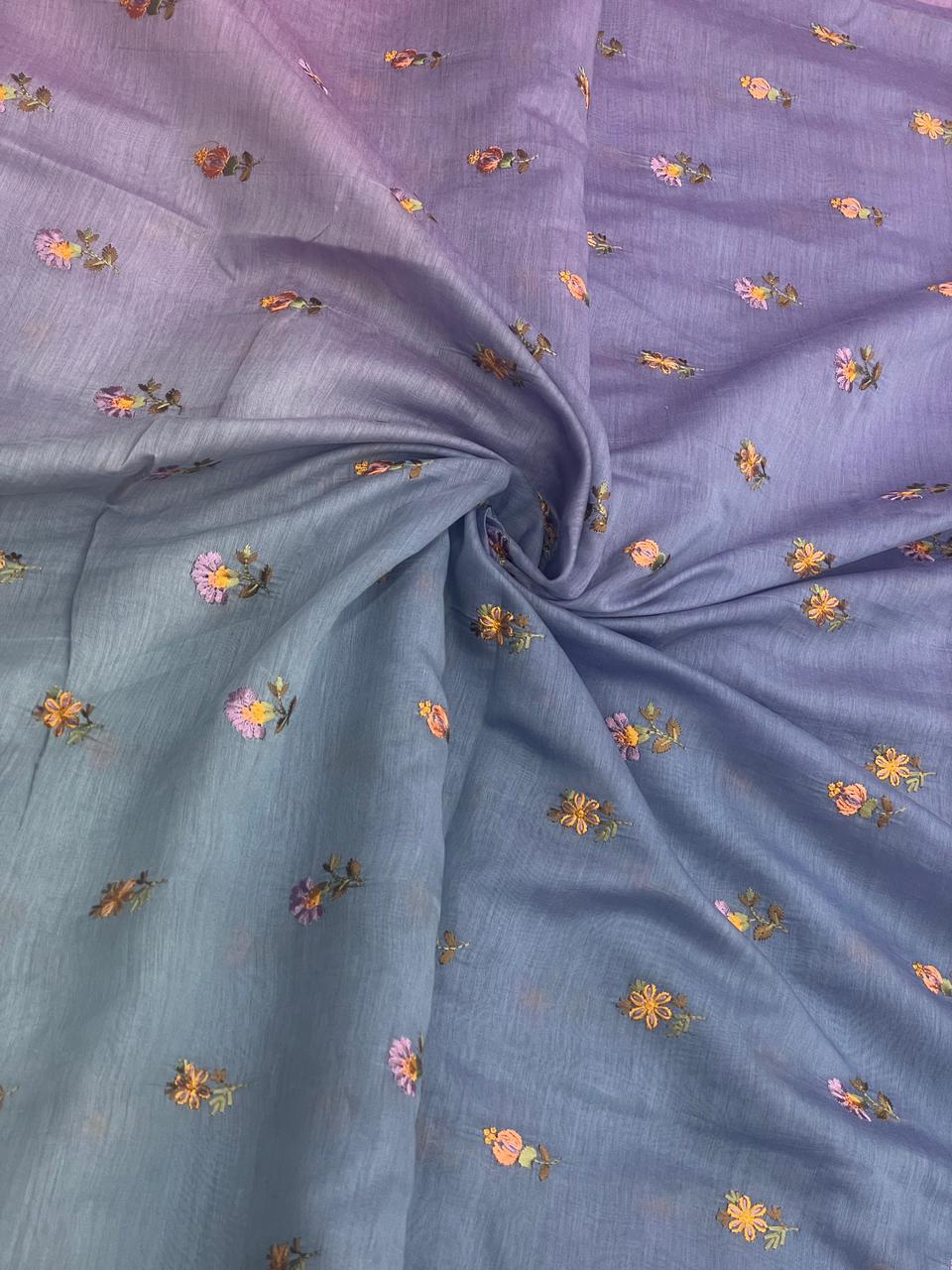 Chanderi Embroidery 4D Shaded