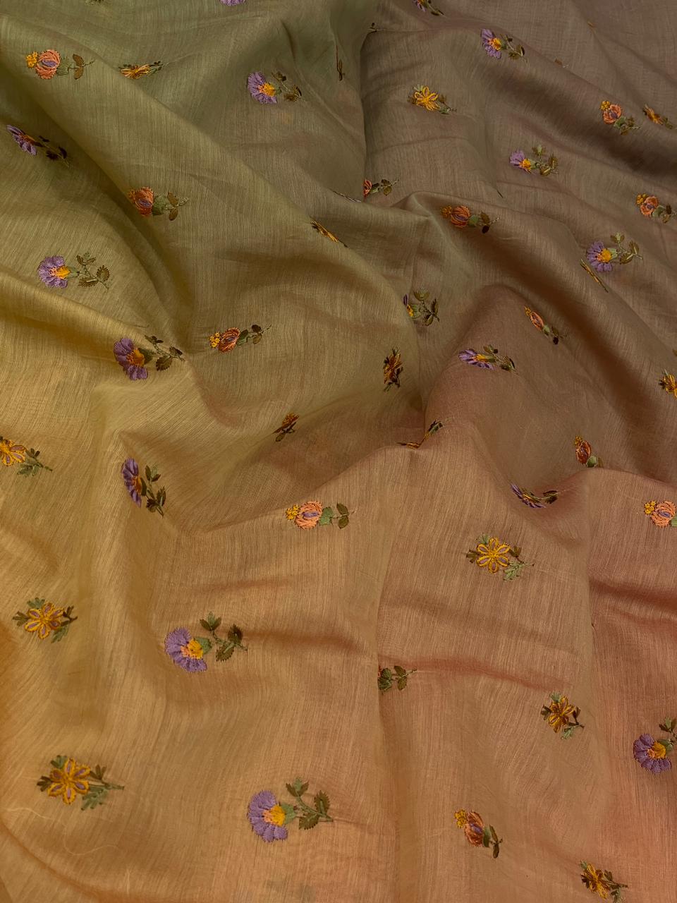 Chanderi Embroidery 4D Shaded