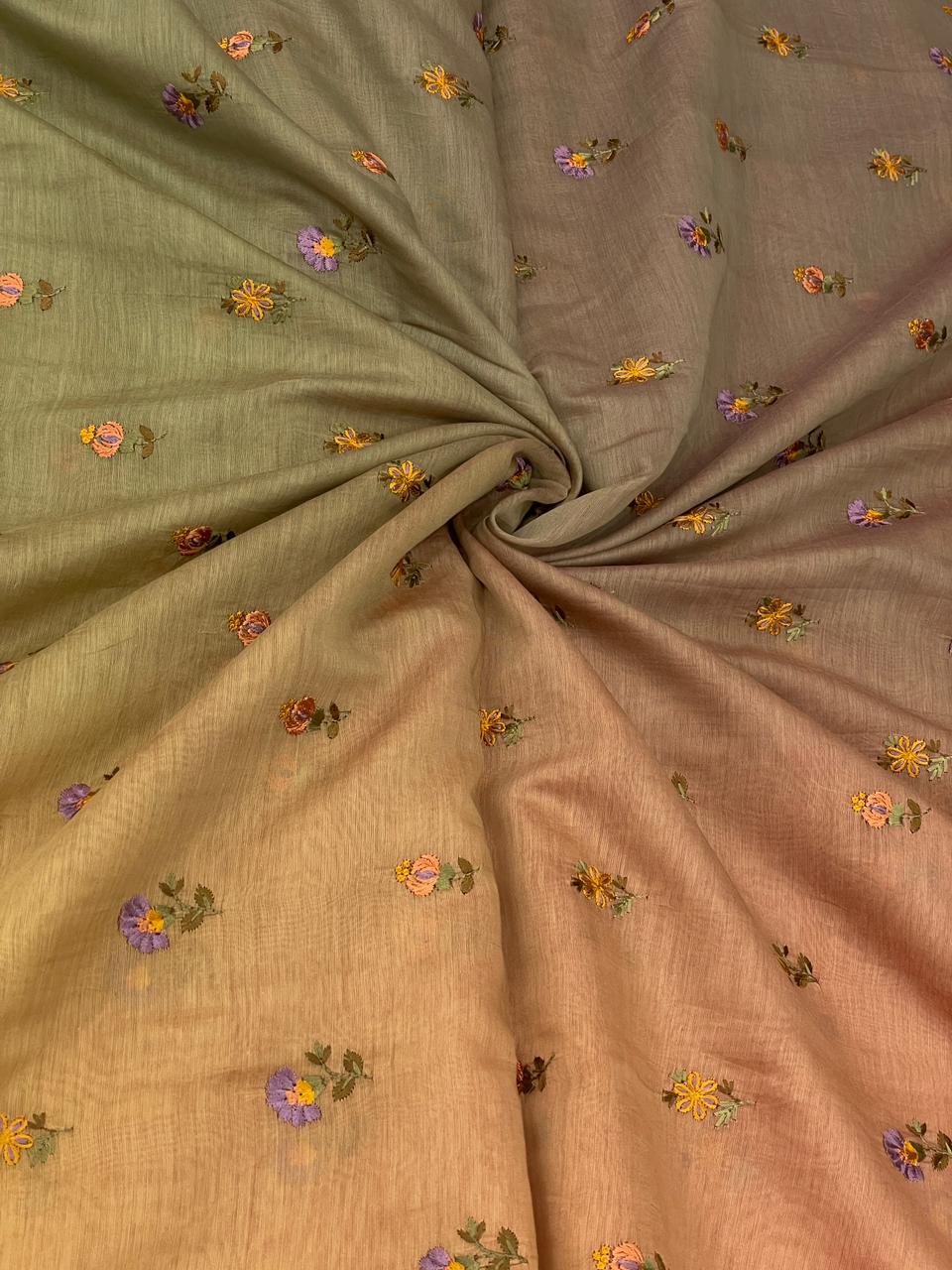 Chanderi Embroidery 4D Shaded