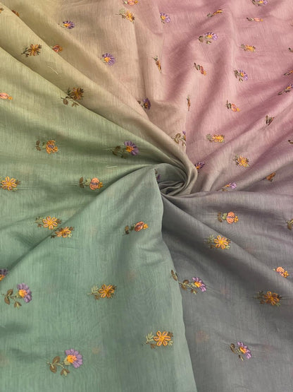 Chanderi Embroidery 4D Shaded
