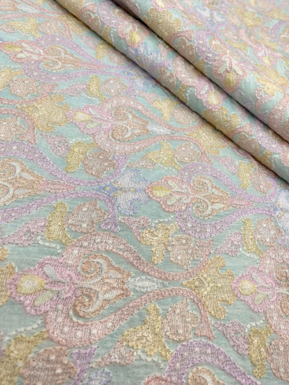 Dola Silk Embroidery With Position Print