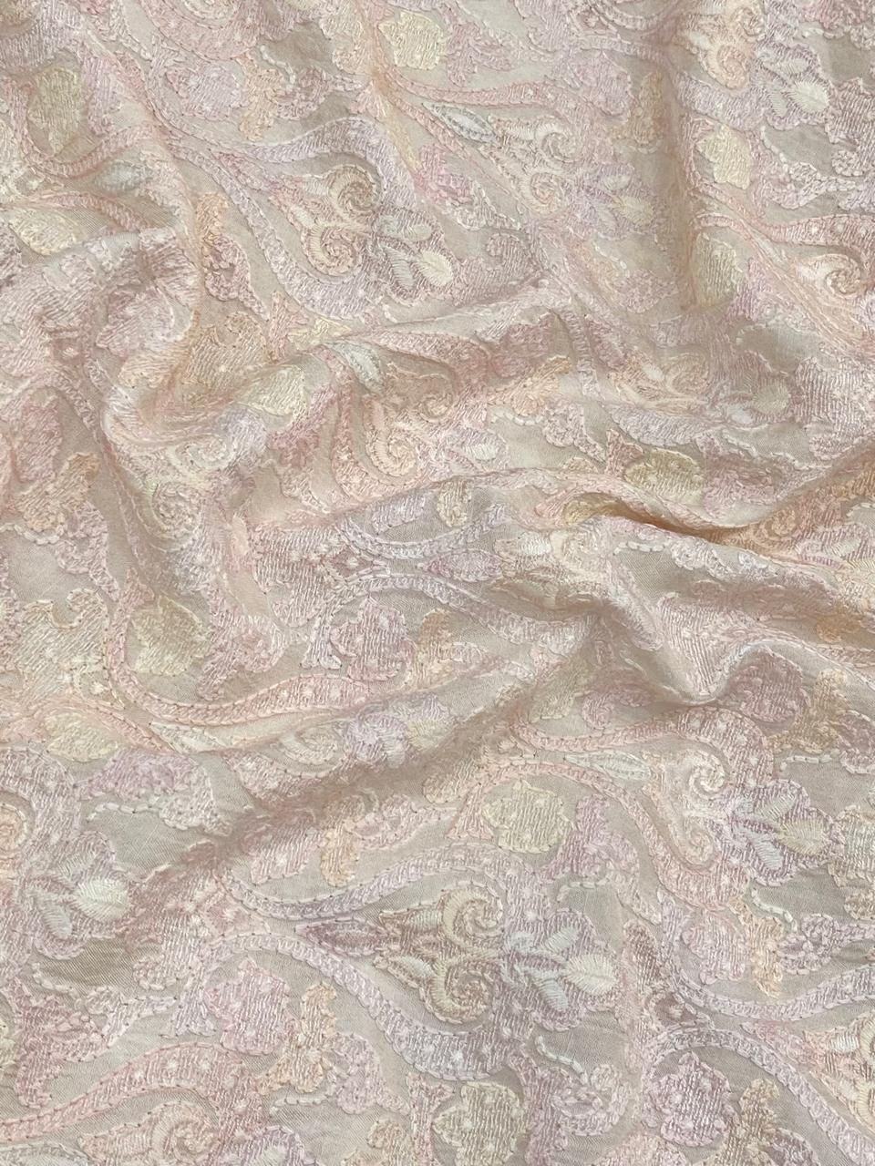 Dola Silk Embroidery With Position Print