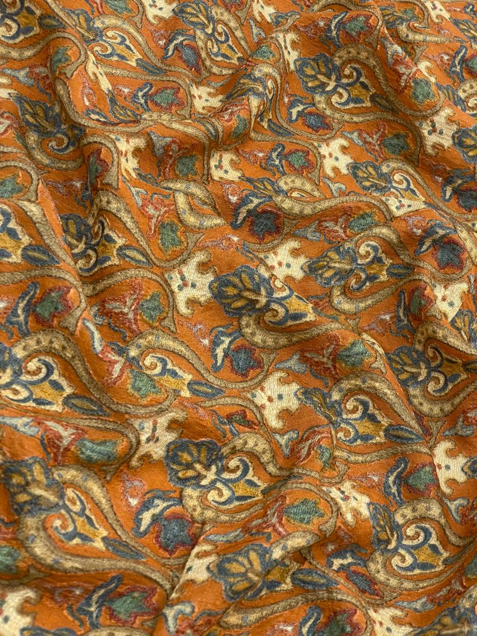 Dola Silk Embroidery With Position Print