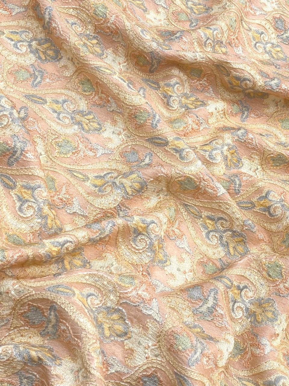 Dola Silk Embroidery With Position Print