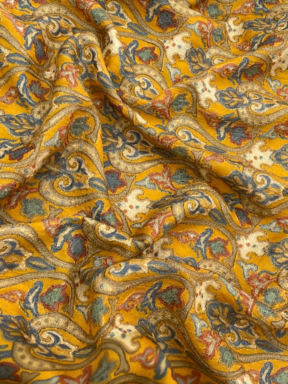 Dola Silk Embroidery With Position Print