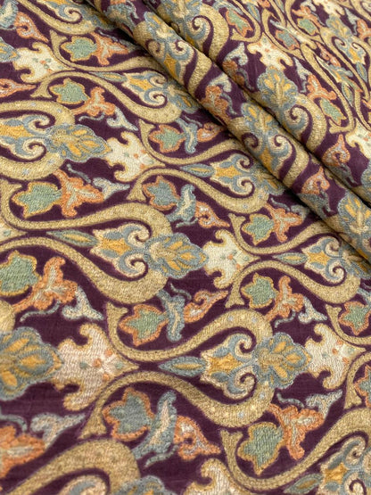 Dola Silk Embroidery With Position Print