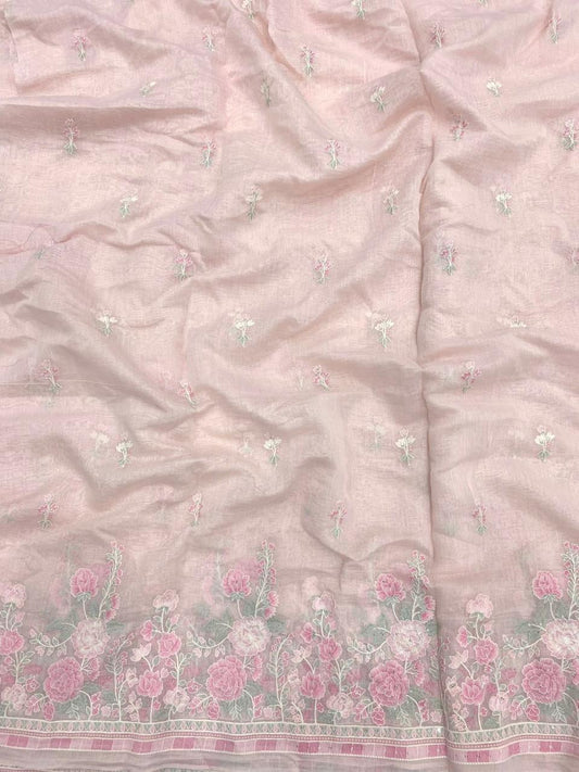 Chanderi Multithread Pannel Embroidery