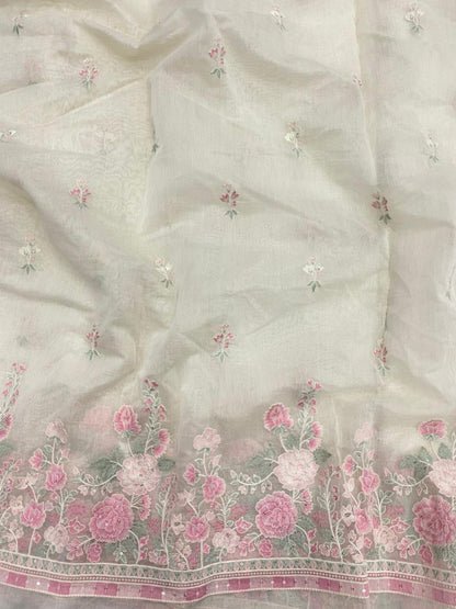 Chanderi Multithread Pannel Embroidery