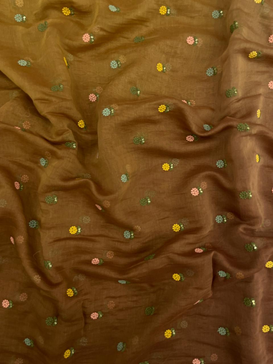 Chanderi Shaded Multithread Embroidery (colors available)
