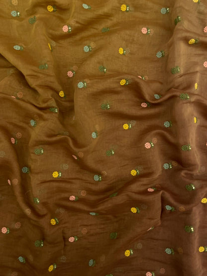 Chanderi Shaded Multithread Embroidery (colors available)
