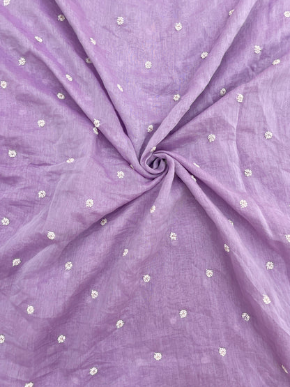 Chanderi Embroidery With Beads (44"inch)