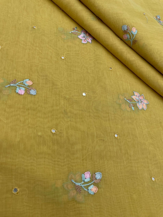 Chanderi Multithread Embroidery (44"inch)