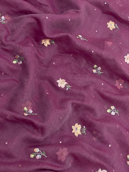 Chanderi Multithread Embroidery (44"inch)