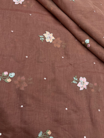 Chanderi Multithread Embroidery (44"inch)