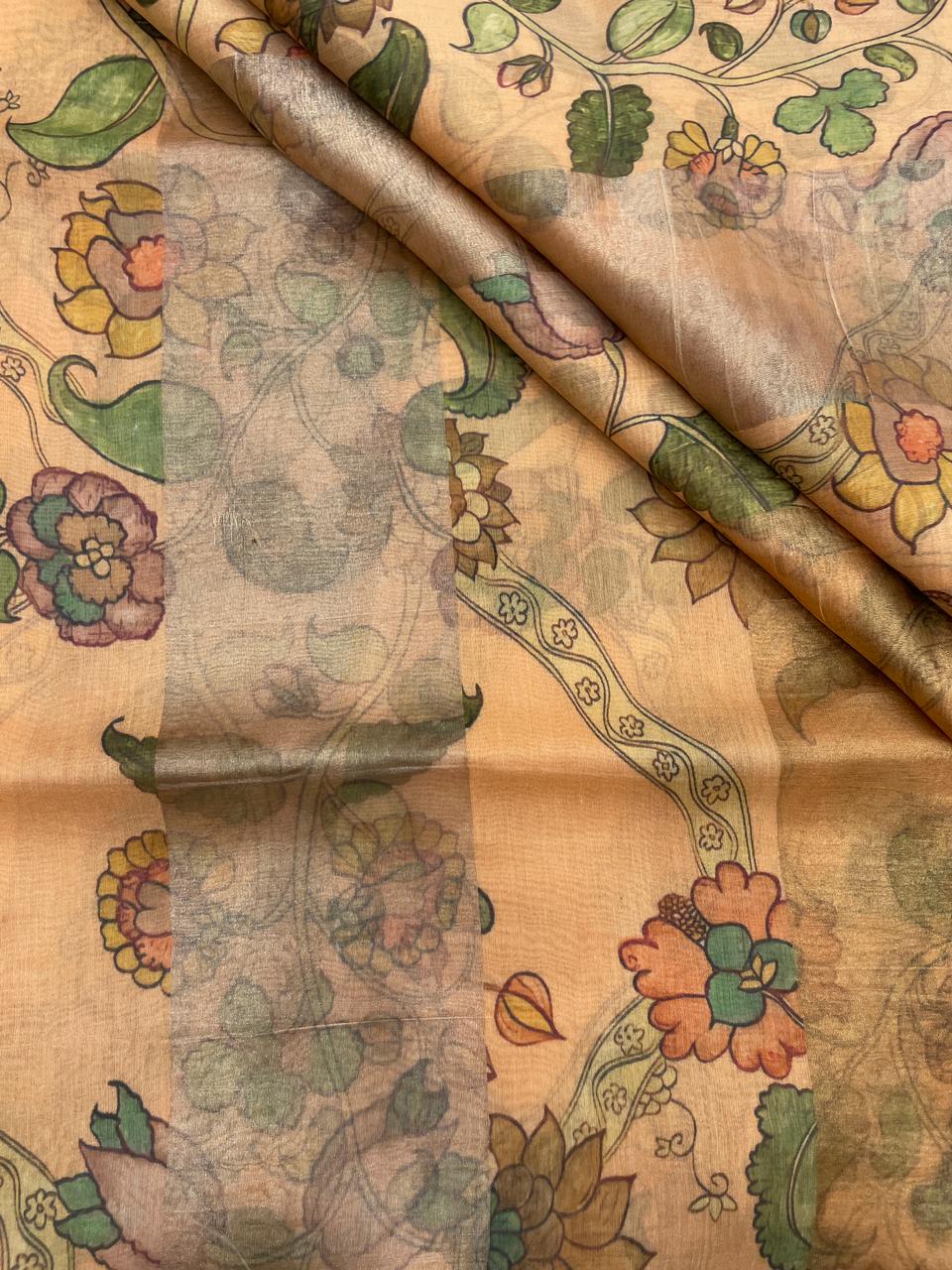 Chanderi Zari Stripe Print (44"inch)