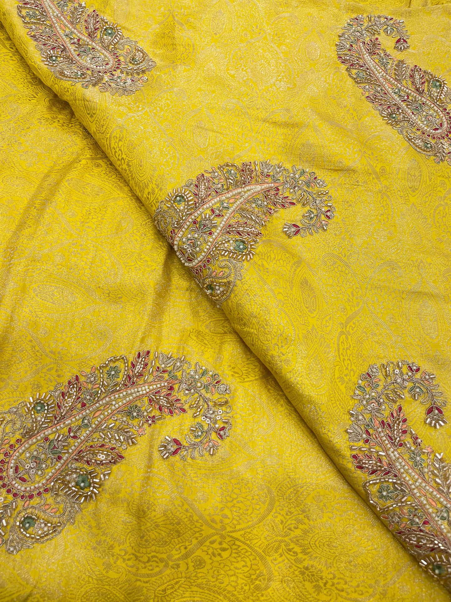 Banarasi Brocade With Beads Embroidery