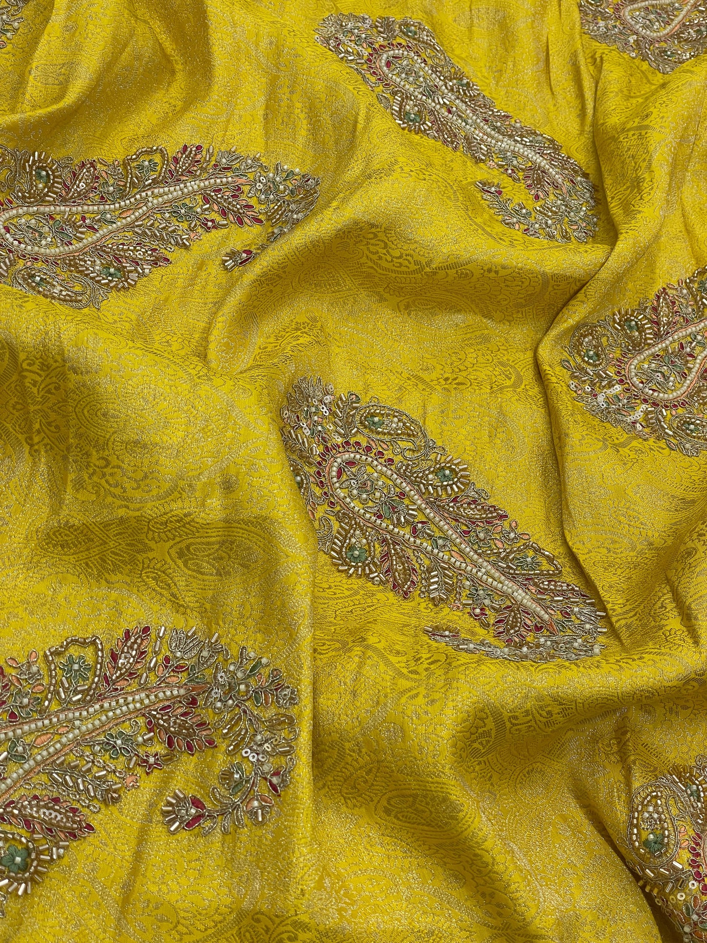 Banarasi Brocade With Beads Embroidery