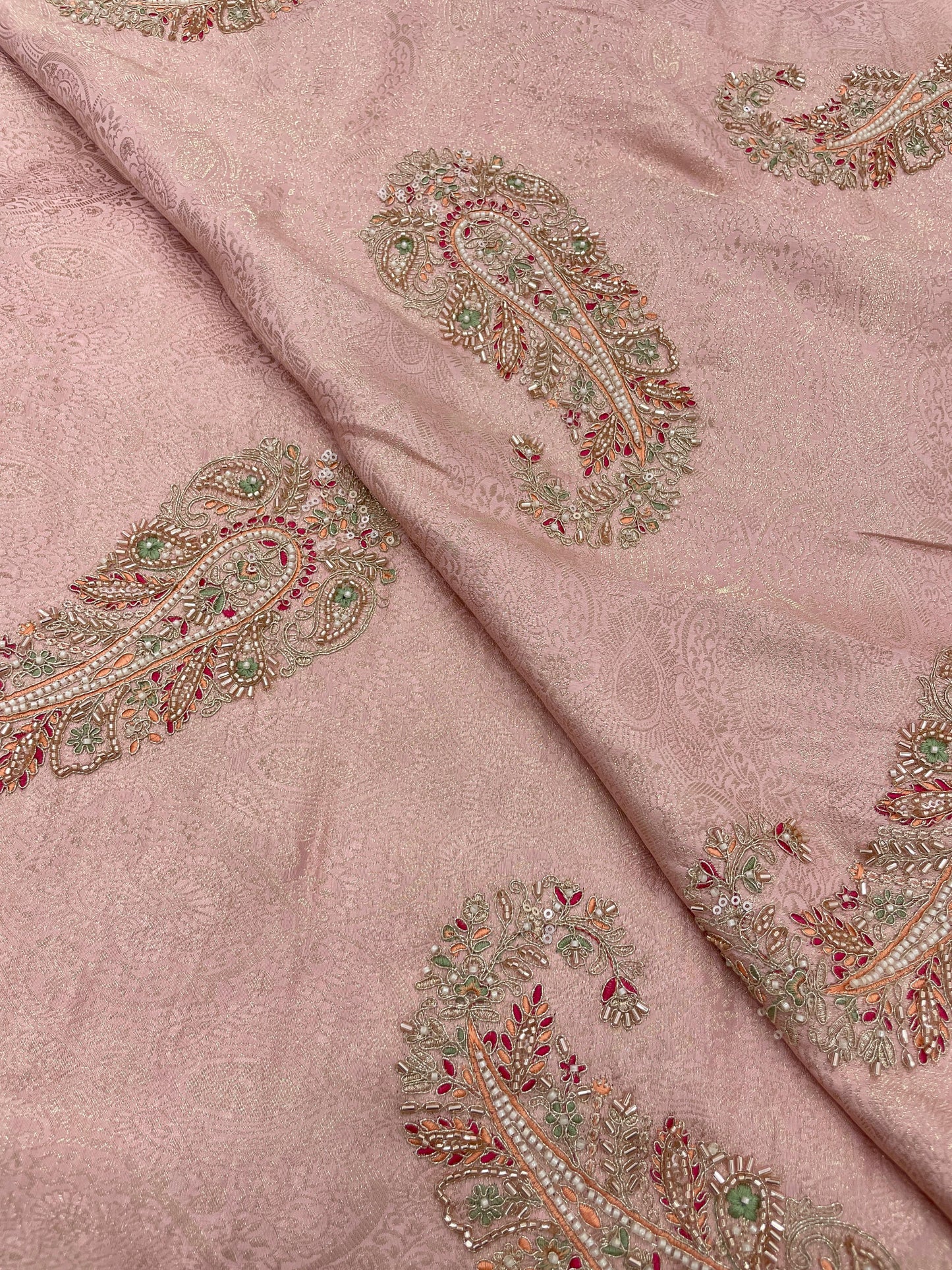 Banarasi Brocade With Beads Embroidery