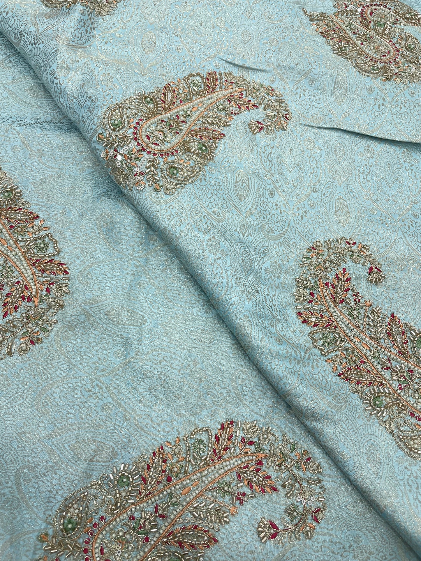Banarasi Brocade With Beads Embroidery